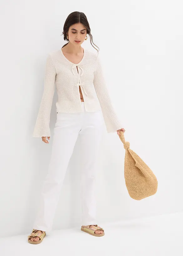 Mid waist stretch jeans, straight, bonprix