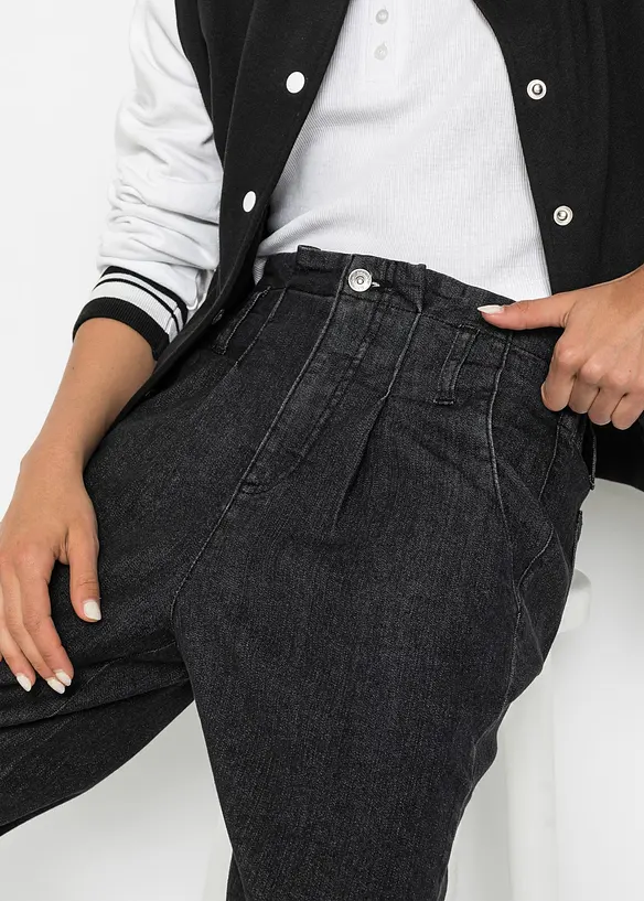 Mom jeans met high waist en stretch, bonprix