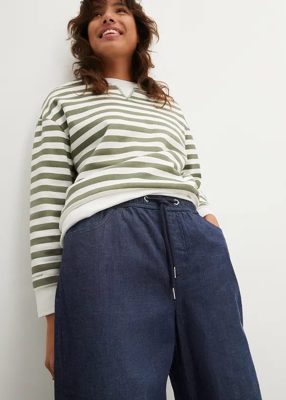 High waist instapjeans, straight (set van 2), bonprix