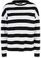zwart/wit gestreept