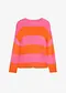 pink/oranje gestreept
