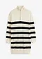 ivoorkleur/zwart gestreept