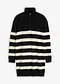 zwart/ivoorkleur gestreept