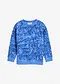 blauw met print