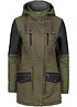 Parka met imitatieleer, bonprix