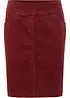 Stretch corduroy rok met een comfortabele band, bonprix