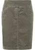 Stretch corduroy rok met een comfortabele band, bonprix