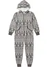Pyjama onesie van sweat, bonprix