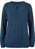 Henley shirt van katoen met lange mouwen, bpc bonprix collection