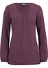 Katoenen longsleeve met elastiek van katoen, bonprix