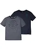 T-shirt van puur katoen (set van 2), bonprix