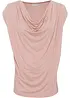 Shirt met watervalhals in een  viscosemix, bonprix