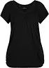 Shirt in een viscosemix, korte mouw, bonprix