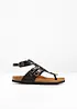 Teensandalen van leer, bonprix