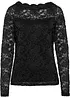 Kanten shirt met lange mouwen, bonprix
