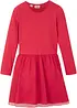 Meisjes jersey jurk met tule, bonprix