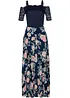 Chiffon jurk met kant en bloemenprint, bpc selection