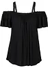 Cold shoulder shirt met kant, bonprix