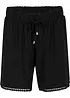 Jersey short in een viscosemix met een comfortabele band en kant, bonprix
