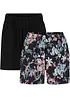 Katoenen jersey short met comfortband (set van 2), bonprix