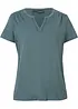 Shirt met decoratieve halslijn, bonprix