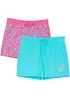 Meisjes short (set van 2) van puur biologisch katoen, bonprix