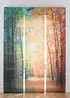 Transparant paneelgordijn met digitale print bos (set van 3), bpc living bonprix collection