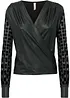 Wikkelshirt van imitatieleer, bonprix