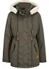 Gewatteerde parka met imitatiebont, bonprix