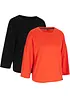 Outdoor T-shirt (set van 2), 3/4 mouw, bpc bonprix collection