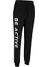 Joggingbroek van katoen met print, loose fit, bonprix