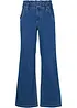 Wide leg paperbag jeans high waist, bonprix
