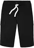 Sweat bermuda met cargozakken van puur katoen, bonprix