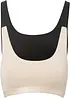 Bralette met biologisch katoen (set van 2), bonprix