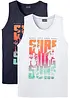 Tanktop (set van 2), slim fit, bonprix