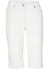 Stretch jeans bermuda met omslag, bonprix