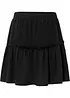 Jersey rok in een viscosemix met volant, bonprix
