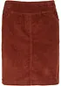 Stretch corduroy rok met een comfortabele band, bonprix