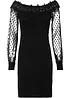 Off shoulder jurk met mesh mouwen, BODYFLIRT boutique