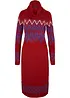 Gebreide midi jurk met Noors patroon, bonprix