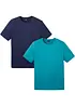T-shirt (set van 2) van puur katoen, bonprix