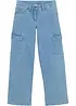 Meisjes cargo jeans, bonprix