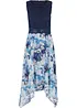 Chiffon jurk met sierlijk kant, bonprix