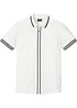 Piqué poloshirt met ritssluiting van katoen, bonprix