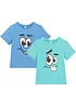 T-shirt van biologisch katoen (set van 2), bonprix