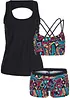 Tankini (3-dlg. set) met bustier bikinitopje, bonprix
