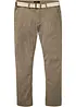 Regular fit chino met comfortband riem, straight, bonprix