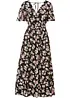 Maxi jurk met bloemenprint, bonprix