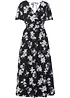 Maxi jurk met bloemenprint, bonprix