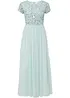 Maxi jurk met pailletten borduursel, bonprix